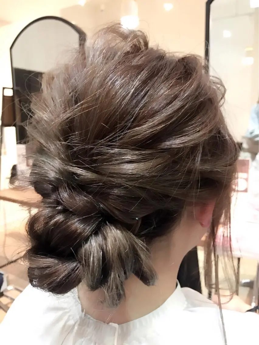 セミロング ハイライト 縮毛矯正/髪質改善/ 艶髪ササキナツミのヘアスタイル