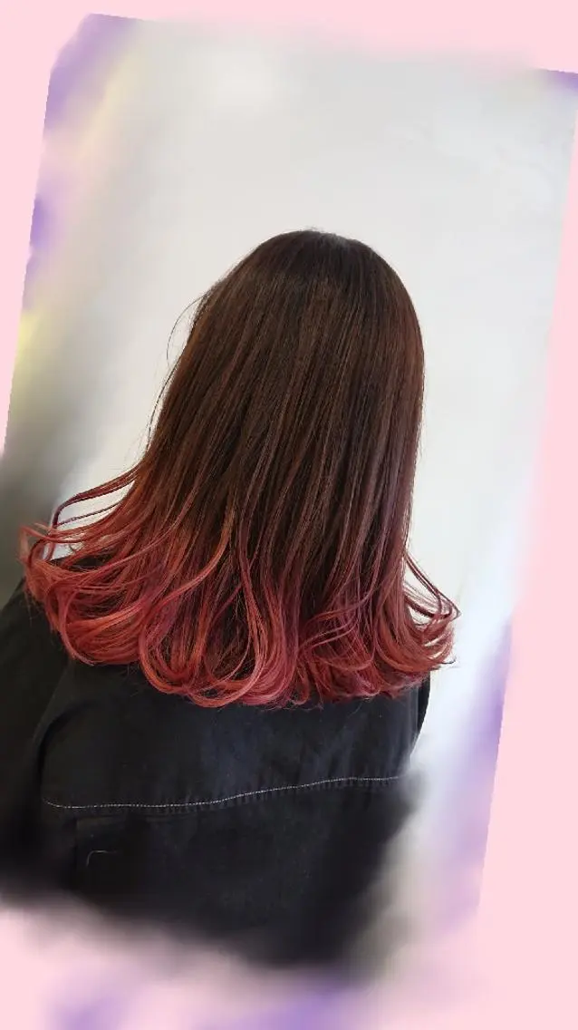 ロング パープルカラー カット ヘアカラー トリートメント 松浦 美和【miwa】のヘアスタイル
