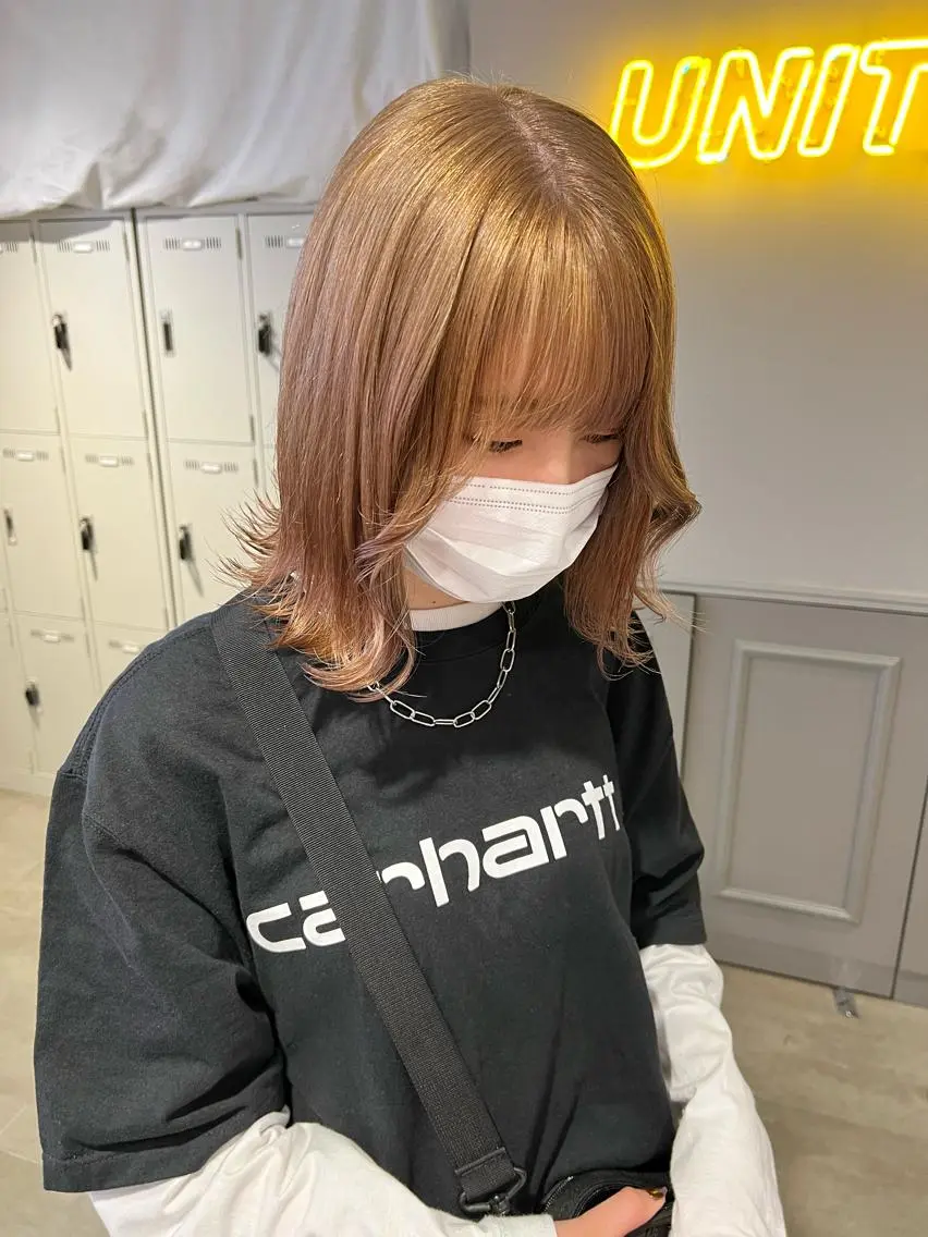 ミディアム カラー ヘアアレンジ 🩵 JURI🩵のヘアスタイル