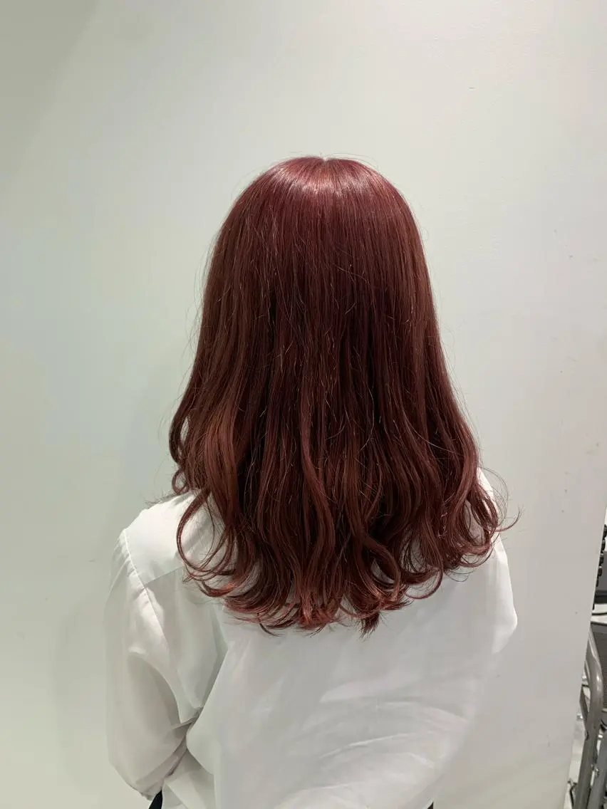 ミディアム ヘアカラー ヘッドスパ ヘアセット 🪞透明感カラー🫧 縮毛矯正🥇かずきのヘアスタイル