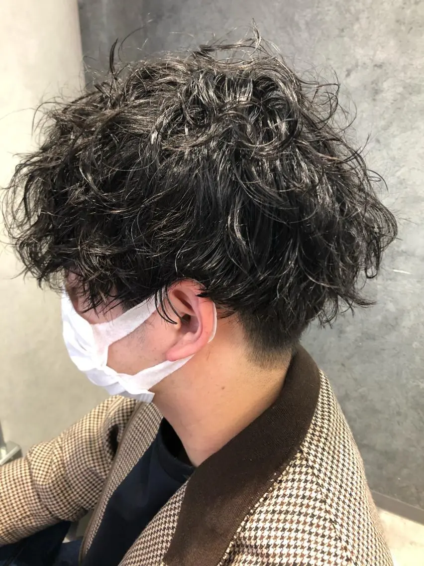 パーマ メンズ メンズパーマ カット パーマ トリートメント Noyヨシモト ヒロトのヘアスタイル