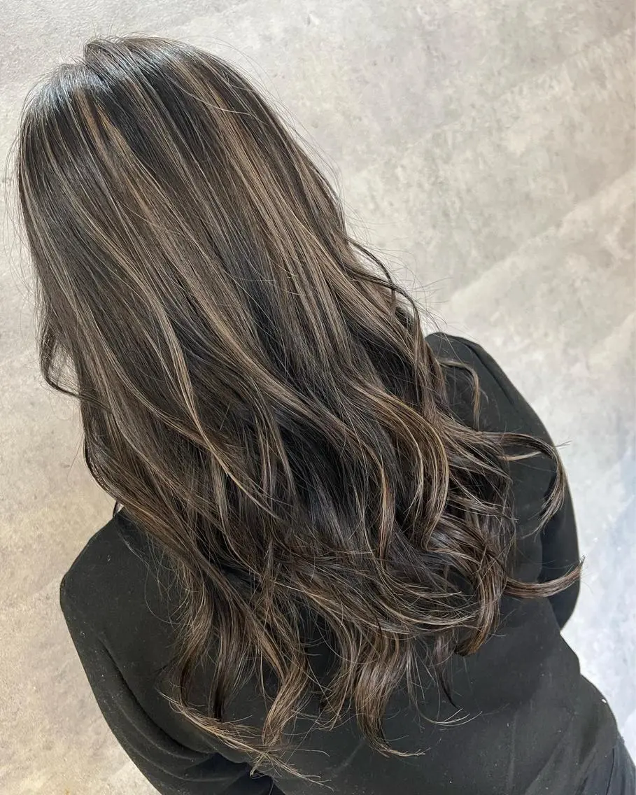 ロング 3Dハイライト ハイライト 寺嶋 貴大のヘアスタイル