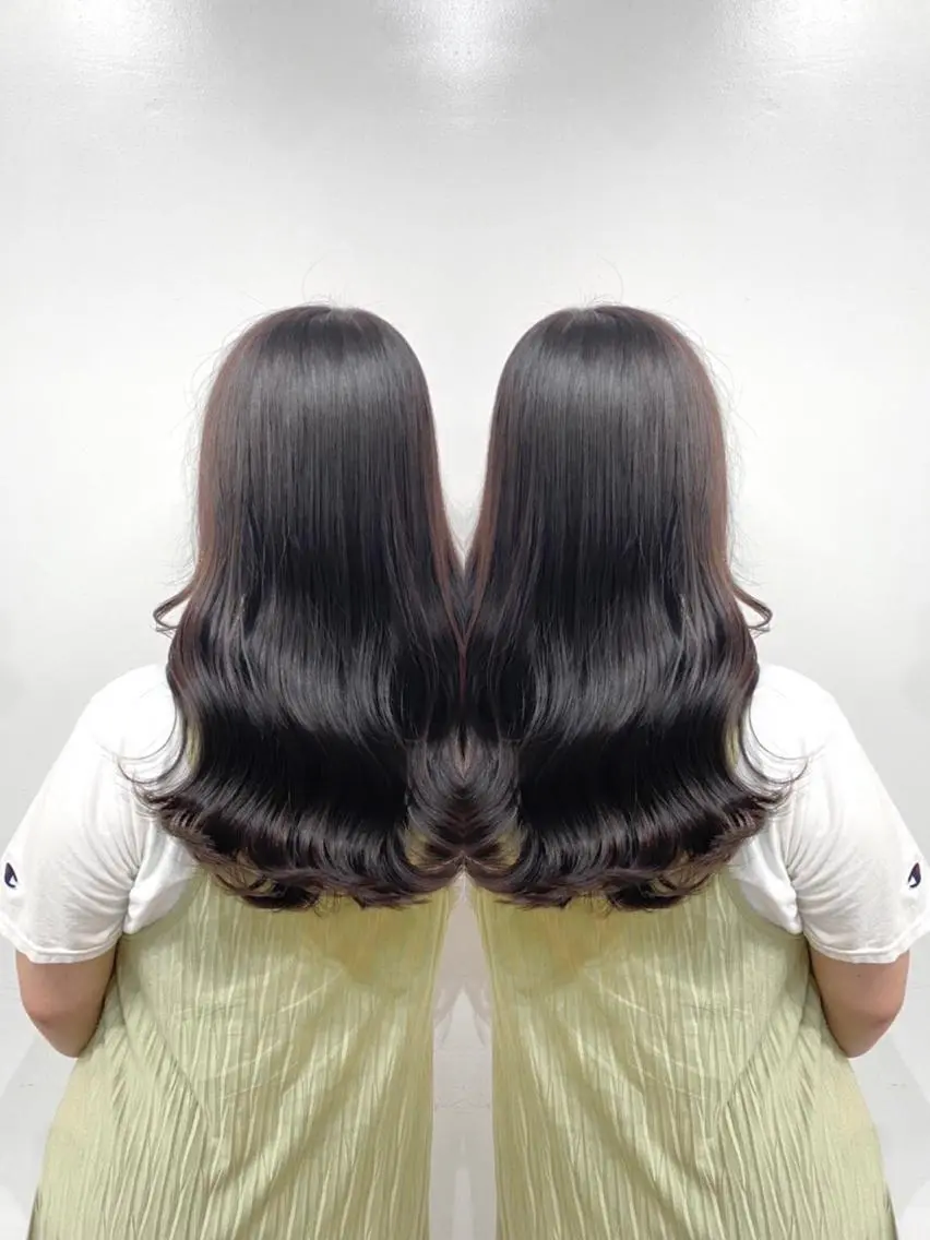 ロング カラー パーマ 🩵レイヤー✖︎ 髪質改善🩵リョウヤのヘアスタイル