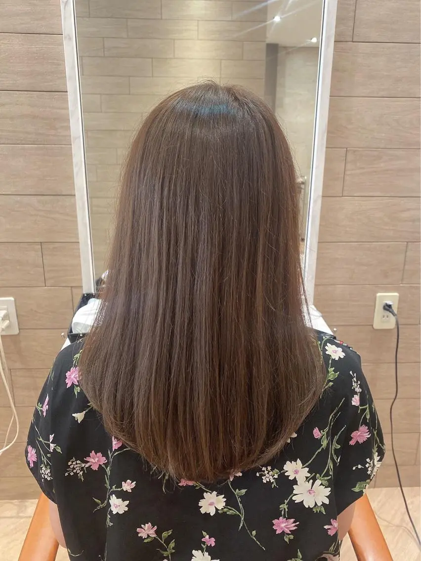 ロング カラー パーマ ヘアアレンジ メンズ キッズ ネイル マツエク・マツパ トリートメント 志木駅1分☆髪質改善 ミニモ限定特別割引✨のヘアスタイル