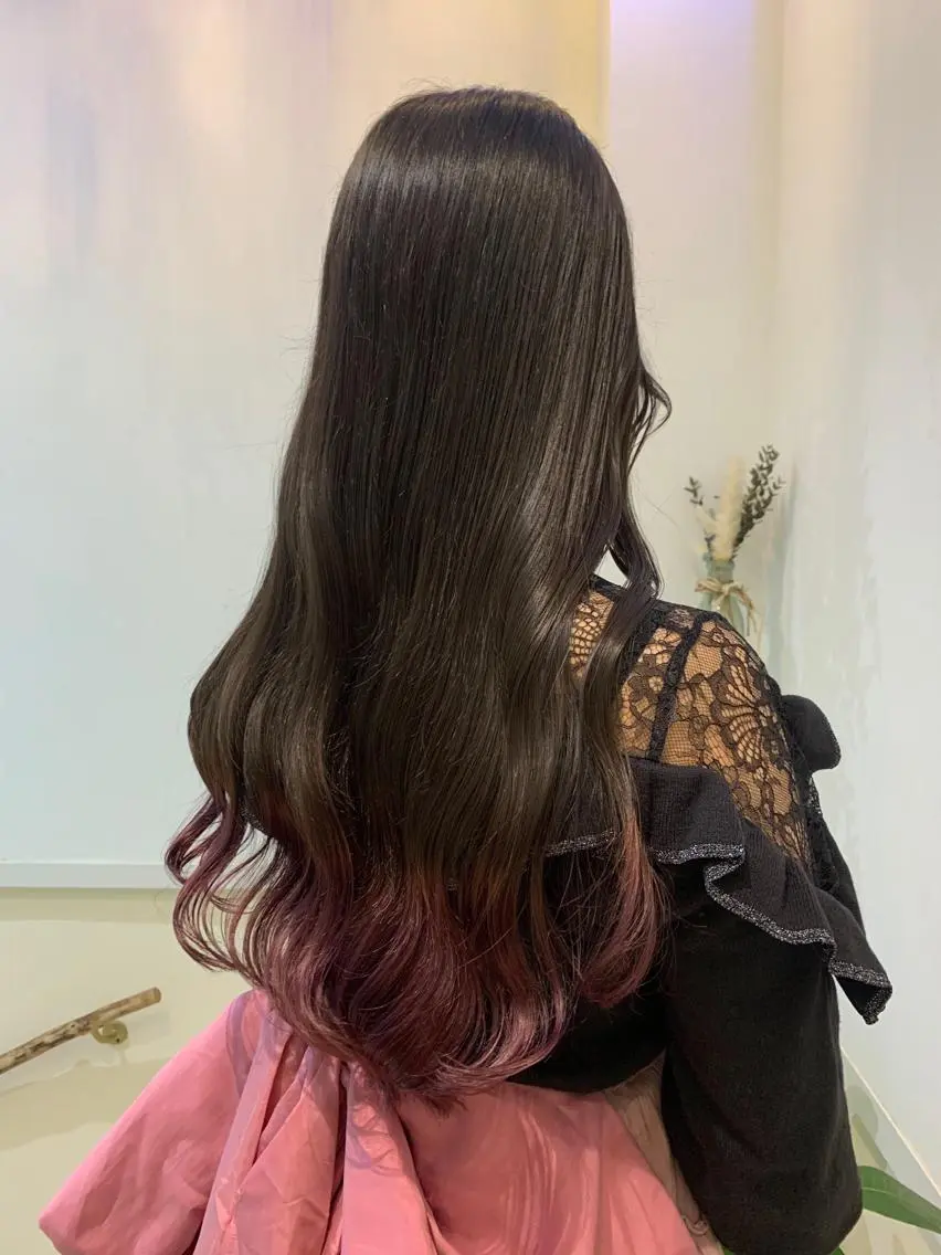 ロング カラー 透けるbrown カラー🎗♡yukaのヘアスタイル
