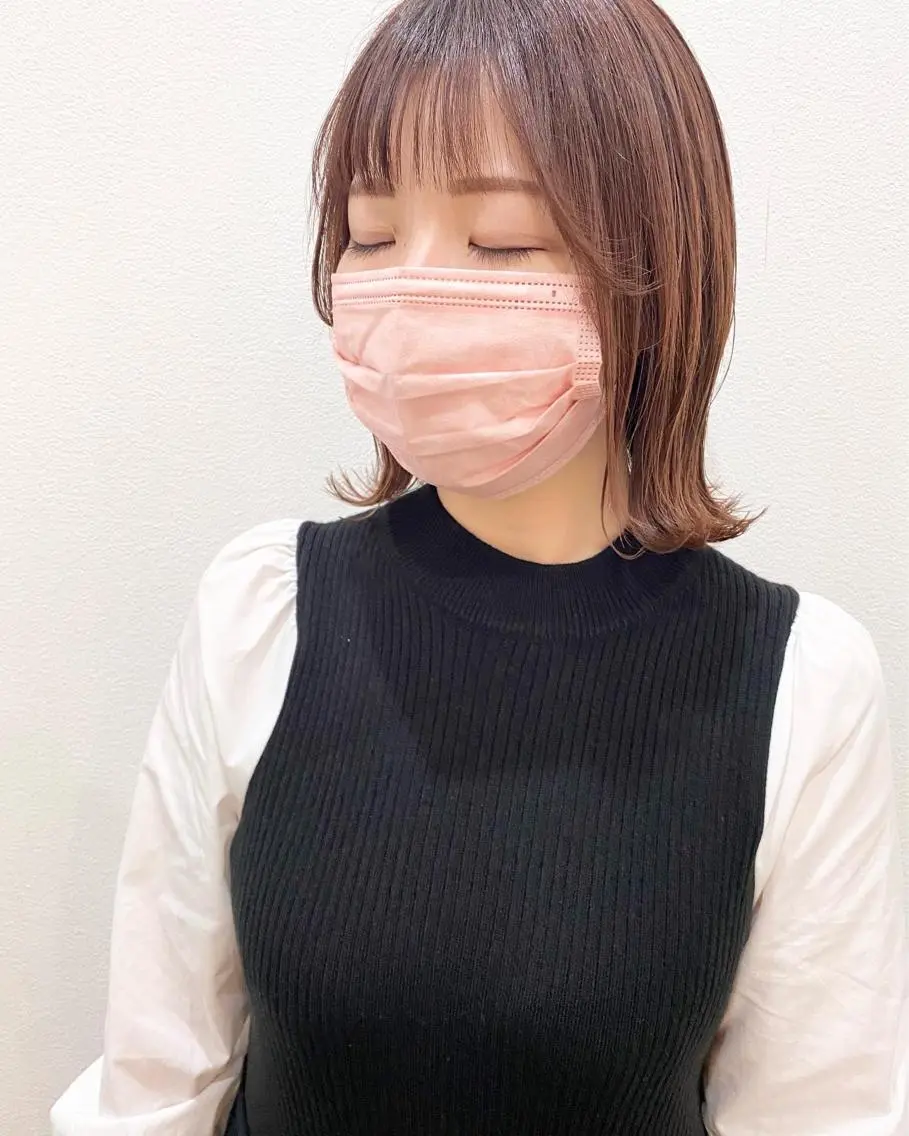 ミディアム ヘアカラー MYRTLE TSUNODAのヘアスタイル