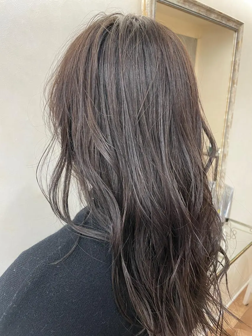 カラー ラベンダーカラー シルバー TOWA 野村　コウダイのヘアスタイル