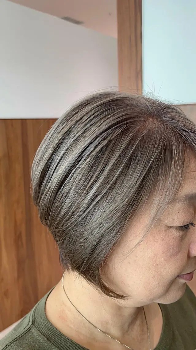 カラー 脱白髪染め setsucoのヘアスタイル