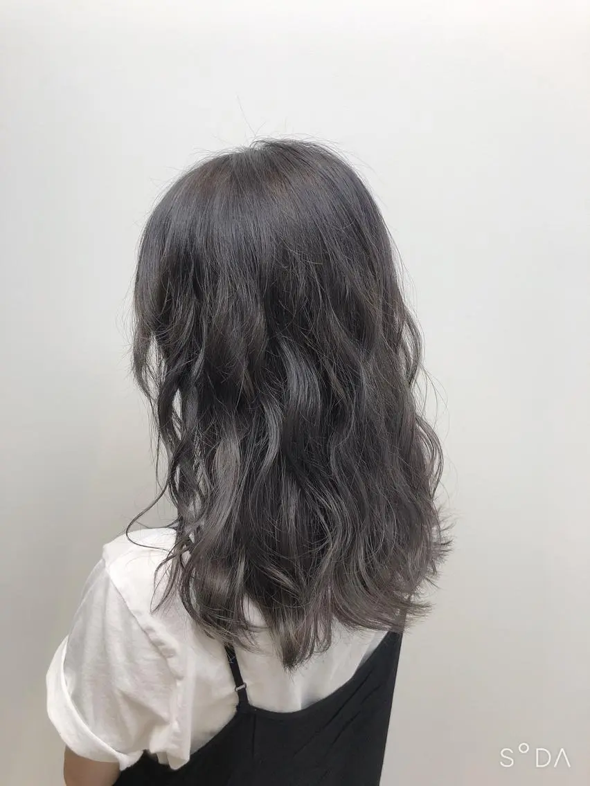 セミロング カラー カット ヘアカラー 透明感カラー/ブリー チ✨駒場　笙のヘアスタイル