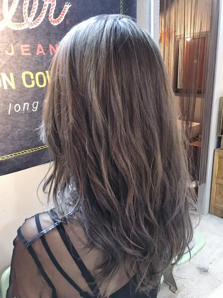 ロング カラー パーマ 代表 中島貴志のヘアスタイル