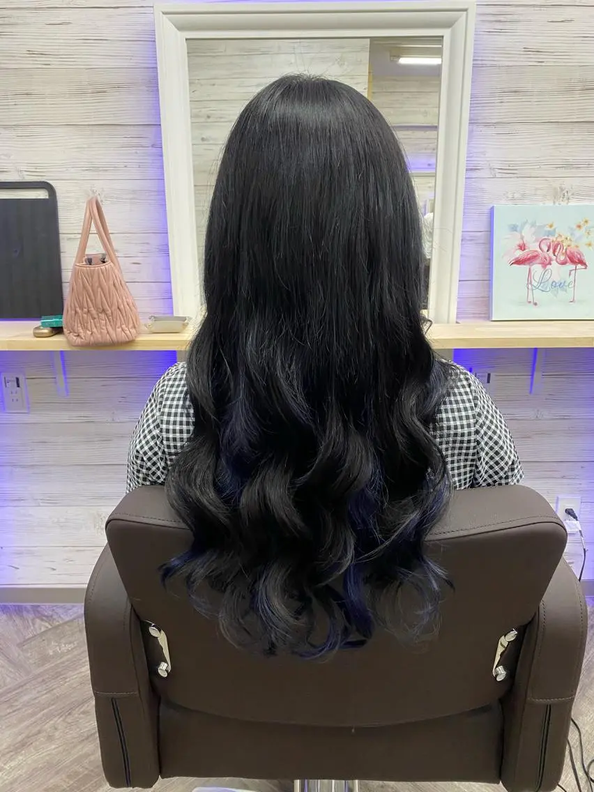 セミロング カラー ヘアアレンジ ショートボブ 編み込みエクステ シールエクステ セミロングパーマ バレイヤージュ FAAM Tsuneのヘアスタイル