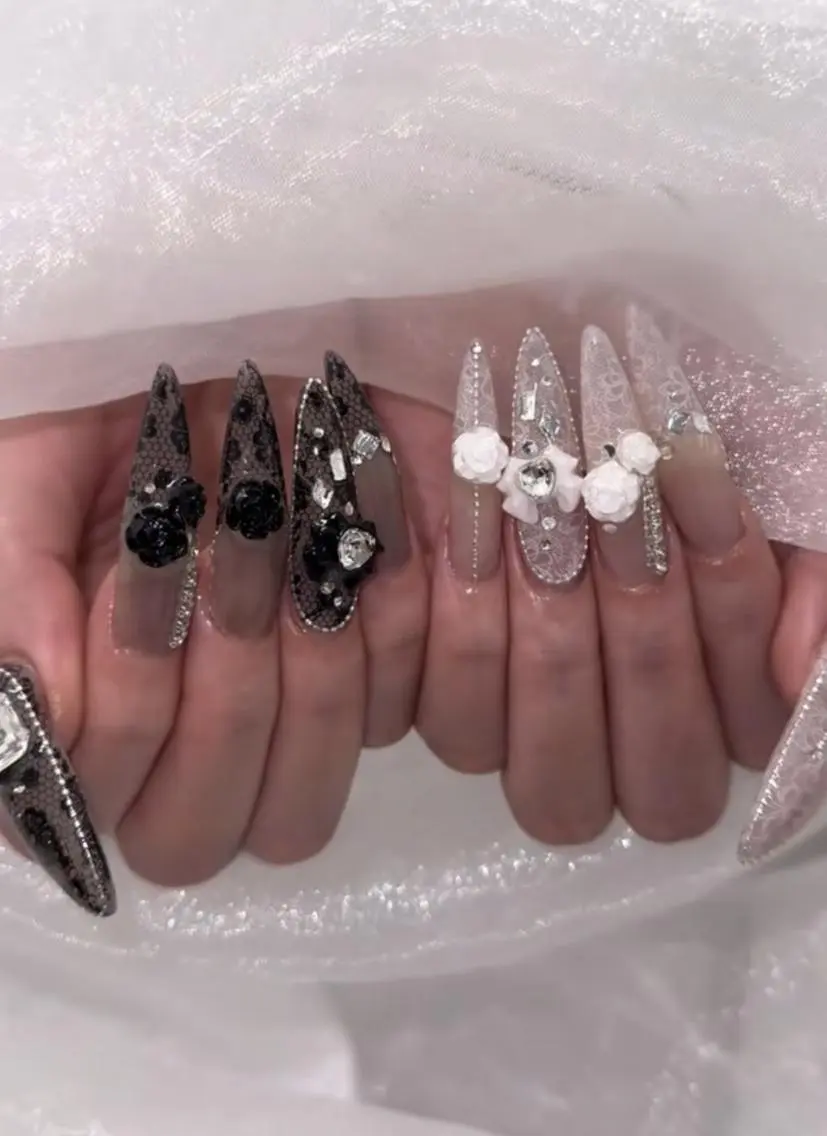 ネイル 長さ出し フレンチネイル グラデーション 卒業式 マグネットネイル Sora nail 長さ出し専門店のネイルデザイン