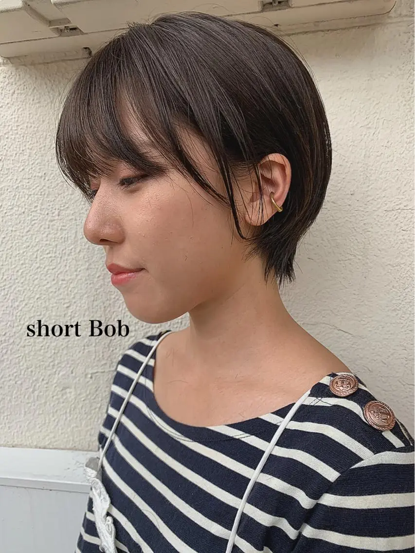 ショート カラー 透明感カラー👑 井上美乃里のヘアスタイル