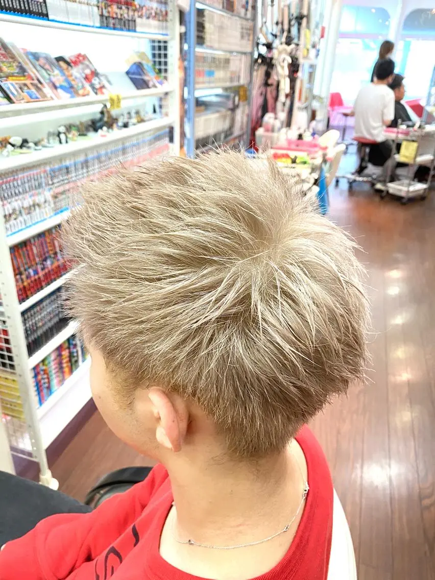 メンズ メンズハイトーン ヘアカラー ゆぴ☾‪/推しカラー /ハイトーンのヘアスタイル