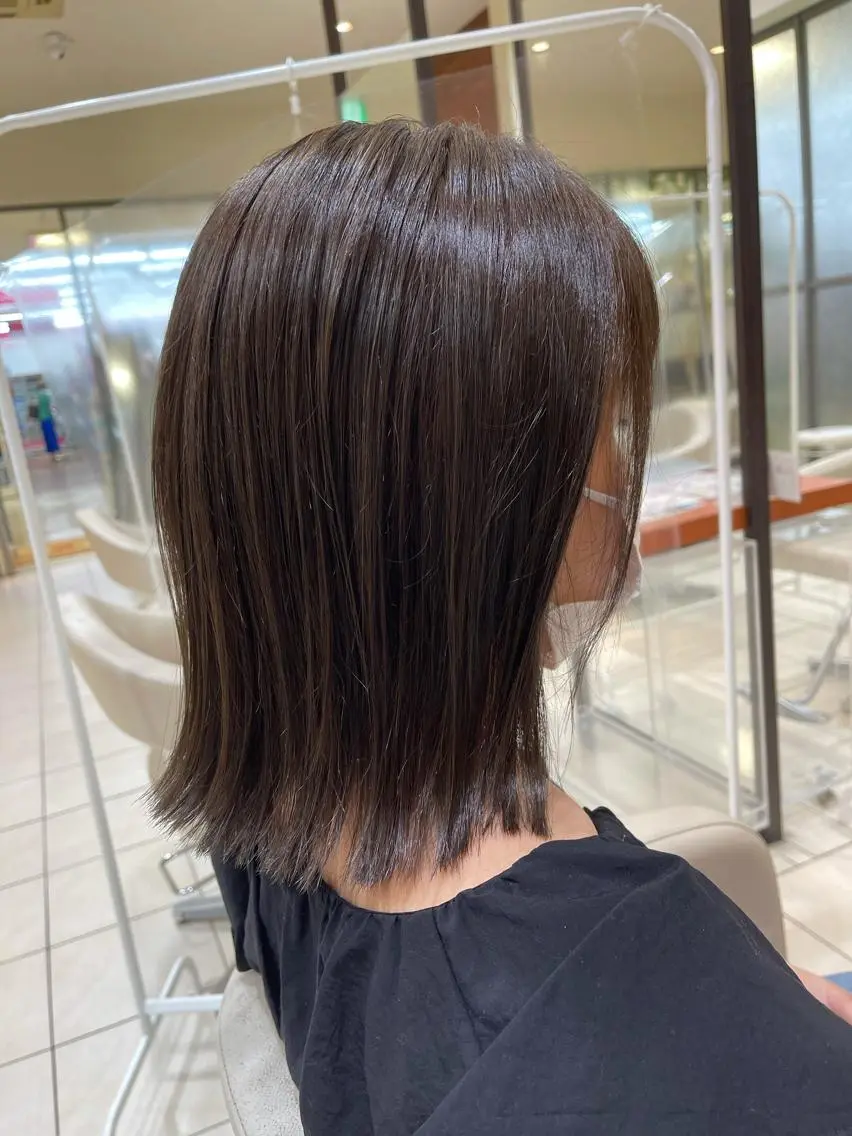ミディアム カラー アッシュ カネヒラ リョウスケのヘアスタイル