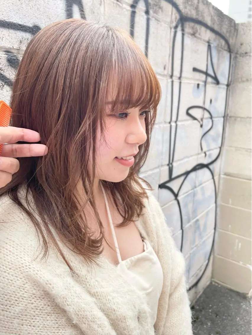セミロング 園田 渉 ◤SHIKIO◢のヘアスタイル