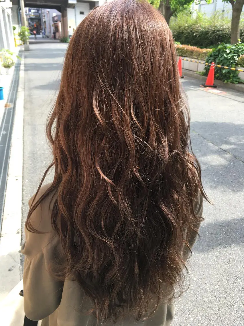 セミロング カラー 髪質改善 中川 翔のヘアスタイル