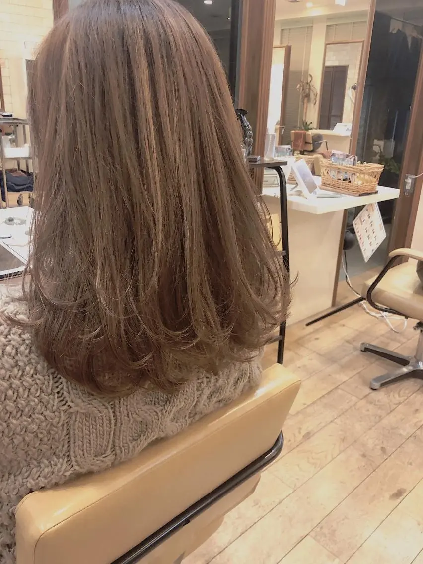 セミロング 韓国ヘア🇰🇷髪質 改善たけるのヘアスタイル