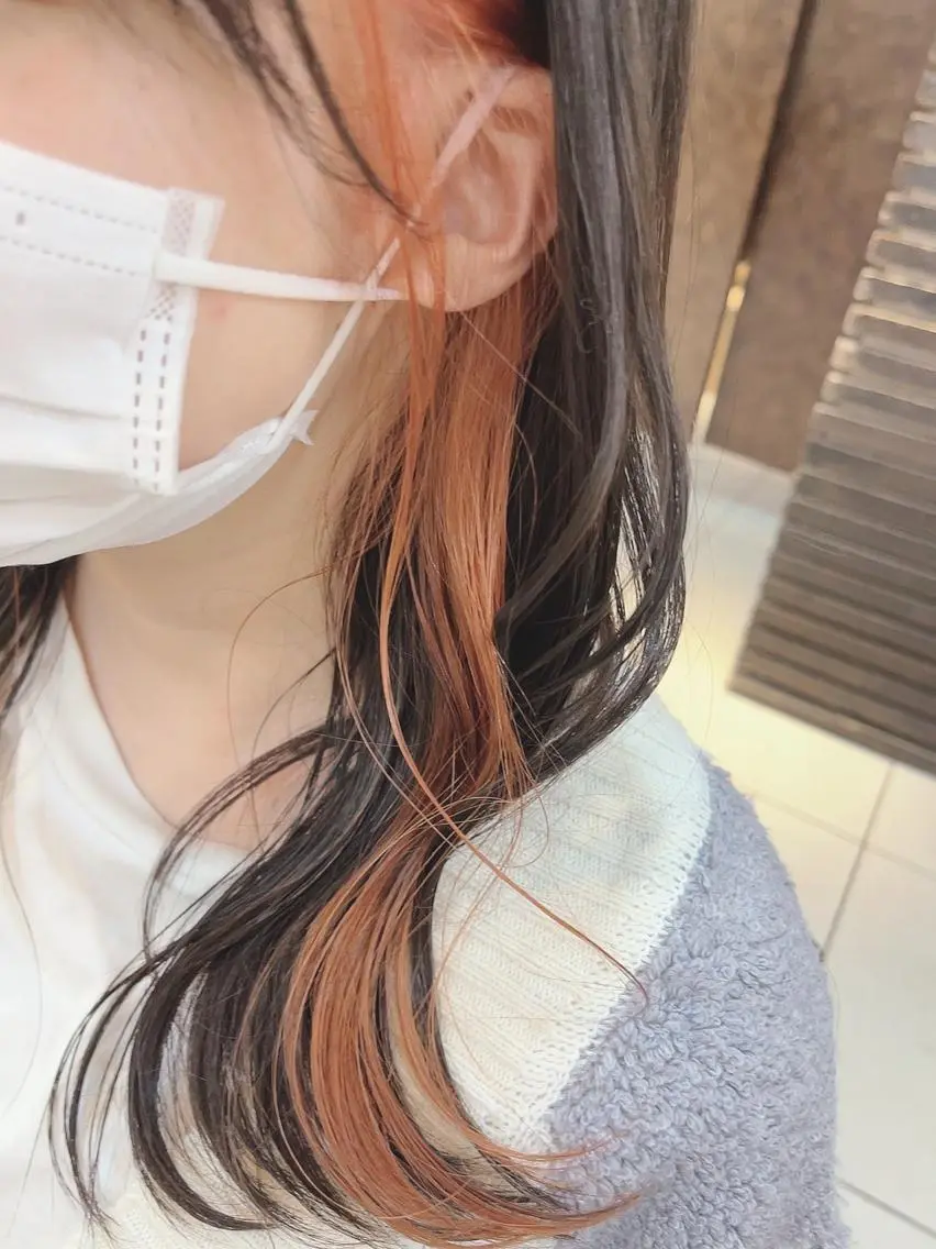 セミロング カラー KAEDE🎀 縮毛矯正＆パーマ特化のヘアスタイル