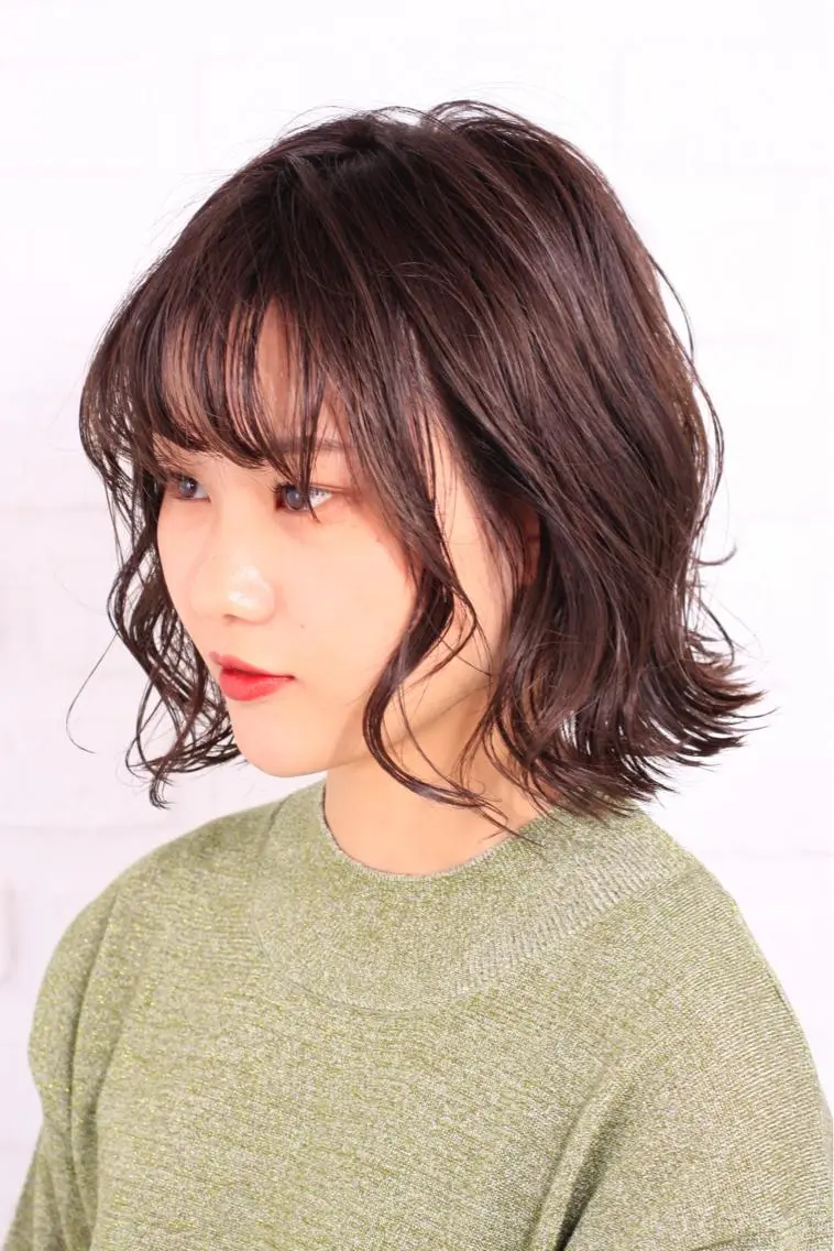 ショート カラー ボブ 外ハネヘア カット 【パーマ特化美容師】 ✂️✨飯田哲也のヘアスタイル