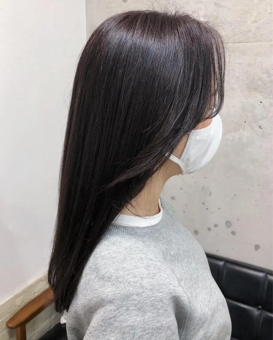セミロング アッシュ カット ヘアカラー トリートメント MeL 横浜/ MIHOのヘアスタイル