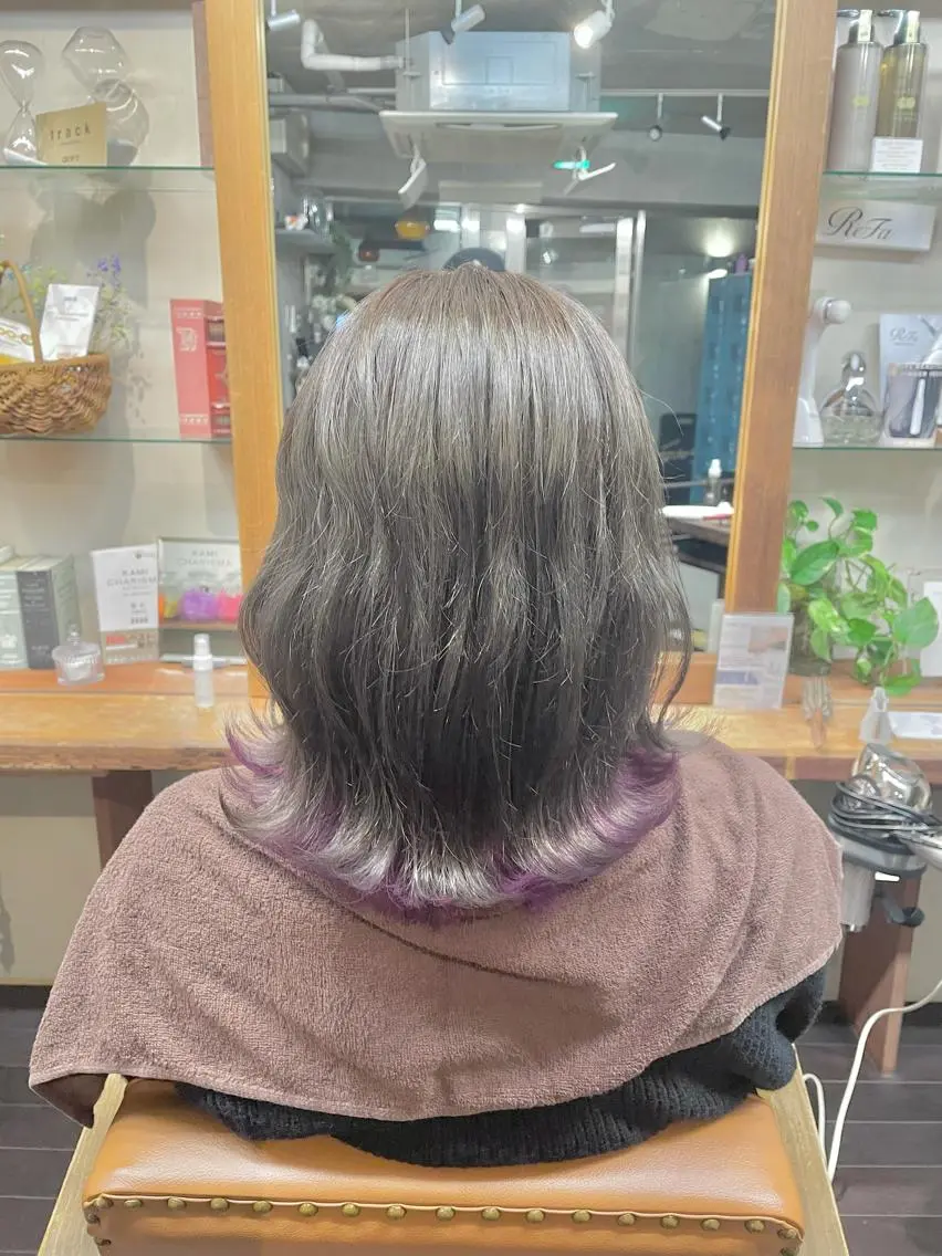 カラー 🫧BUBBLES 新所沢　かとうゆきのヘアスタイル