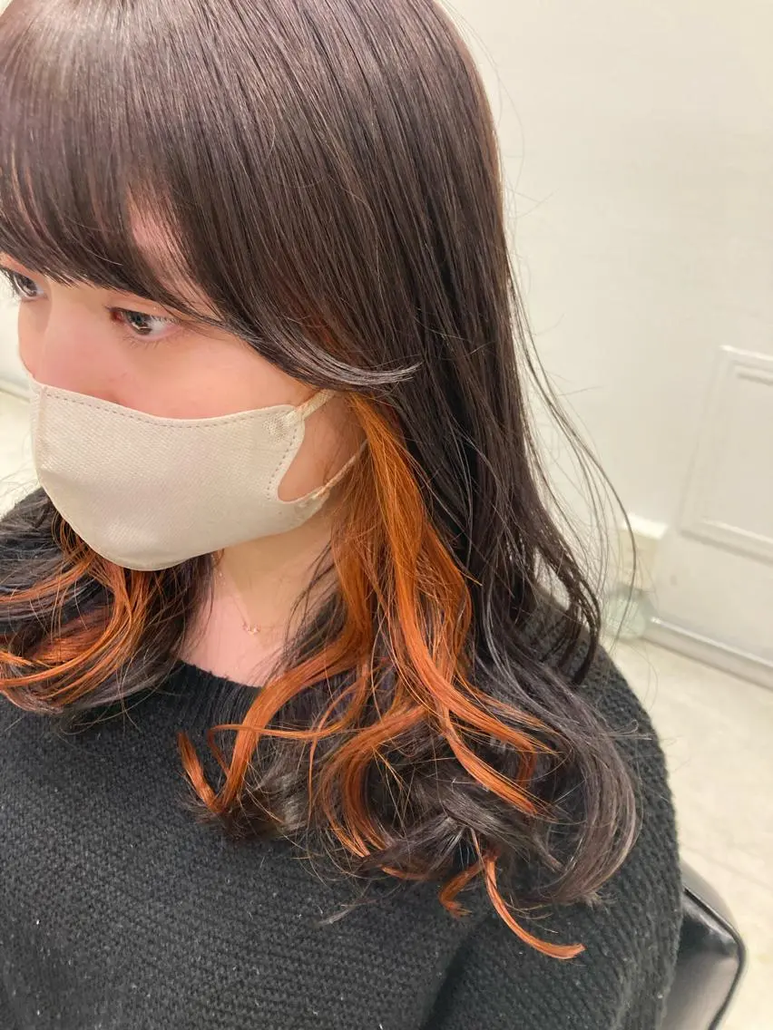 カラー カット ヘアカラー トリートメント 💖ブリーチなし透明 感💖ASAHIのヘアスタイル