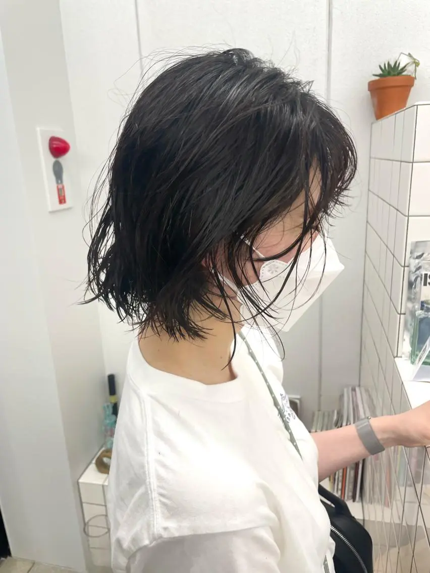 ショート パーマ カット パーマ 関 京磨のヘアスタイル