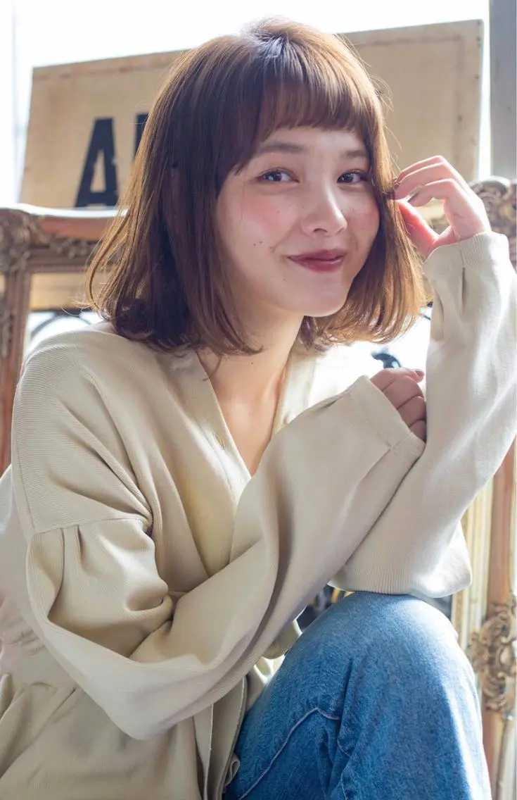 ミディアム ボブ カット トリートメント 石畑結華 Lond店長のヘアスタイル