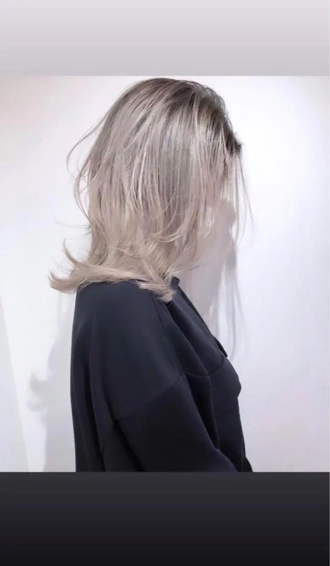 ミディアム カラー 阿見 大成のヘアスタイル