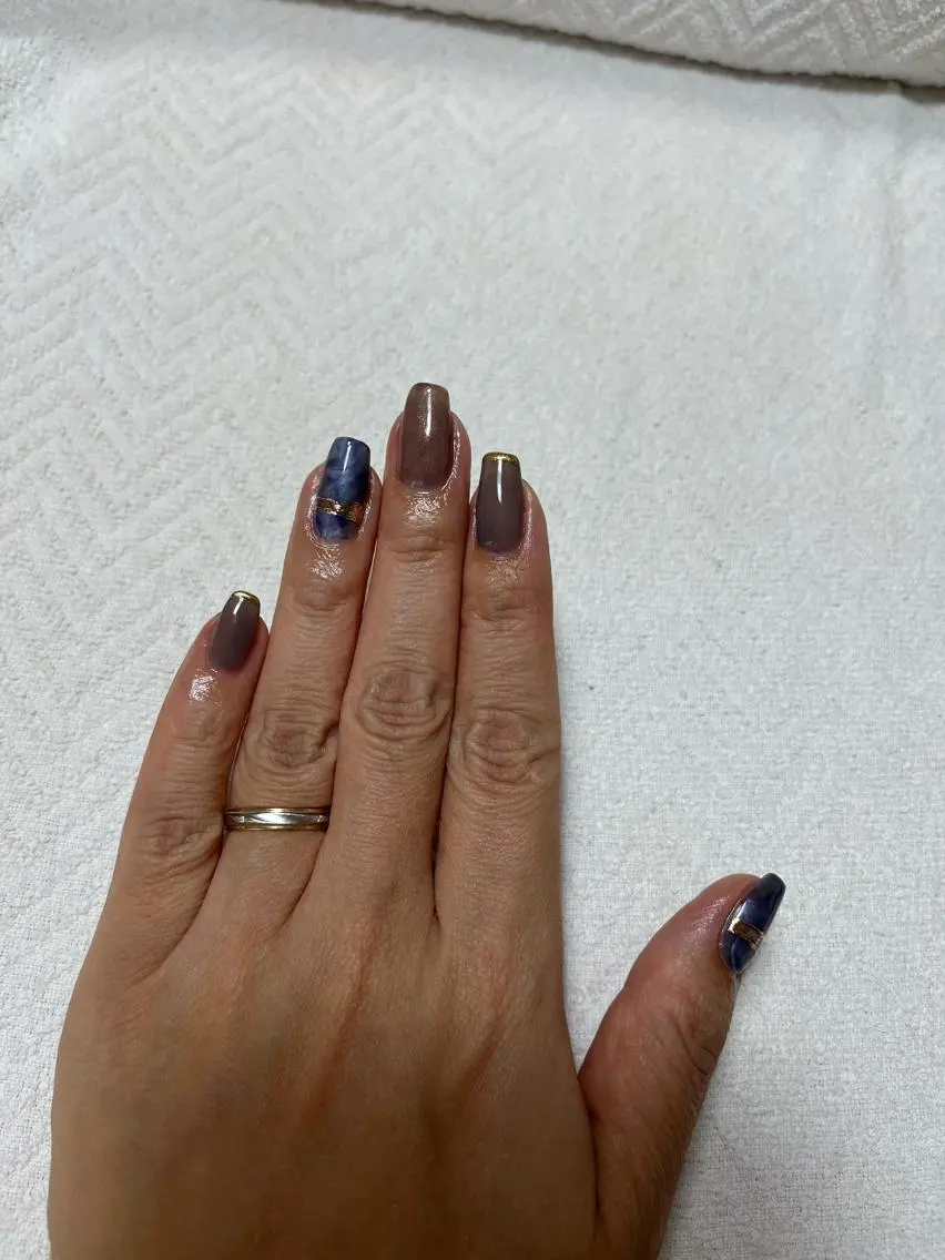 セミロング aki_orenge nailのネイルデザイン