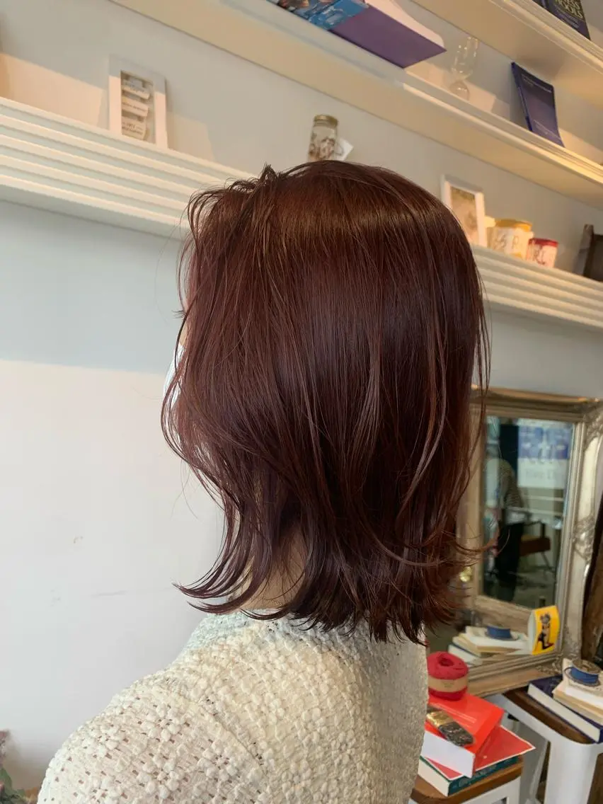 ミディアム ヘアカラー トリートメント ヘッドスパ ヘアセット 大宮/山口 竣也のヘアスタイル