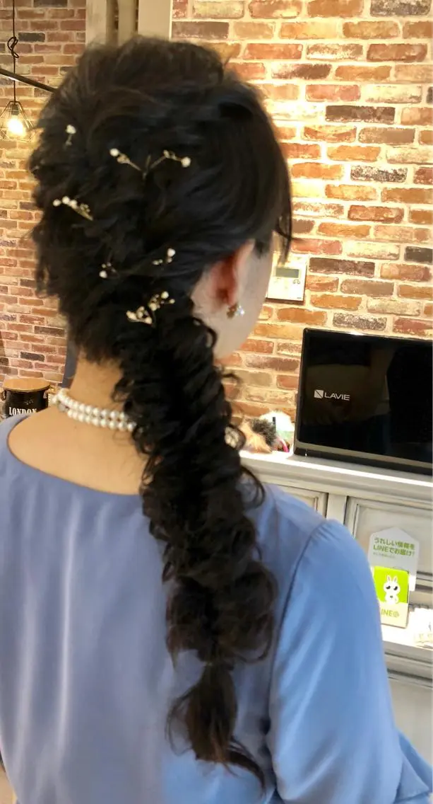 ロング カラー パーマ ヘアアレンジ メンズ キッズ ネイル マツエク・マツパ 【サンバイエム】 公式のエステ・リラクイメージ