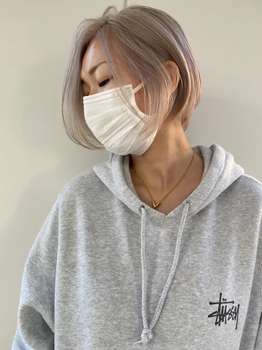 ショート カラー カット ヘアカラー トリートメント KOOKI スティードトーキョーのヘアスタイル