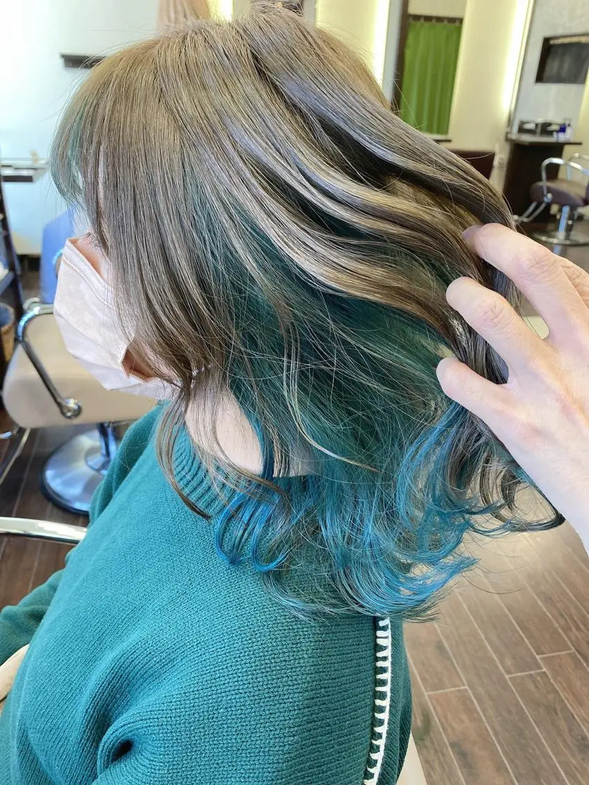 ミディアム ヘアカラー トリートメント 具志 正太のヘアスタイル