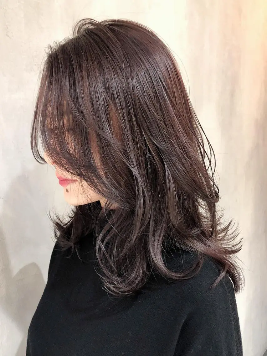ロング カラー パーマ ヘアアレンジ アッシュ アッシュブラウン ブラウンカラー ピンクカラー ピンクアッシュ ITbyALBUM 浦和店のヘアスタイル