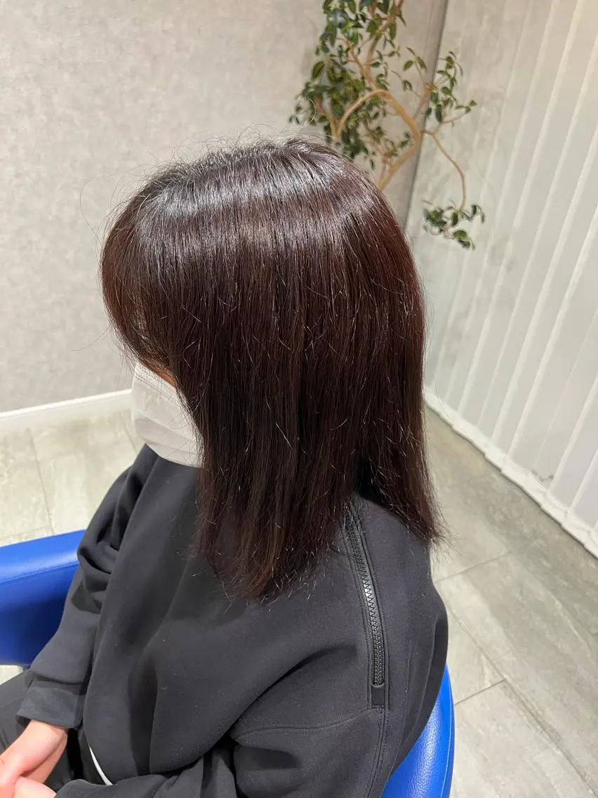 ミディアム ヘアカラー letterby novel はるみのヘアスタイル