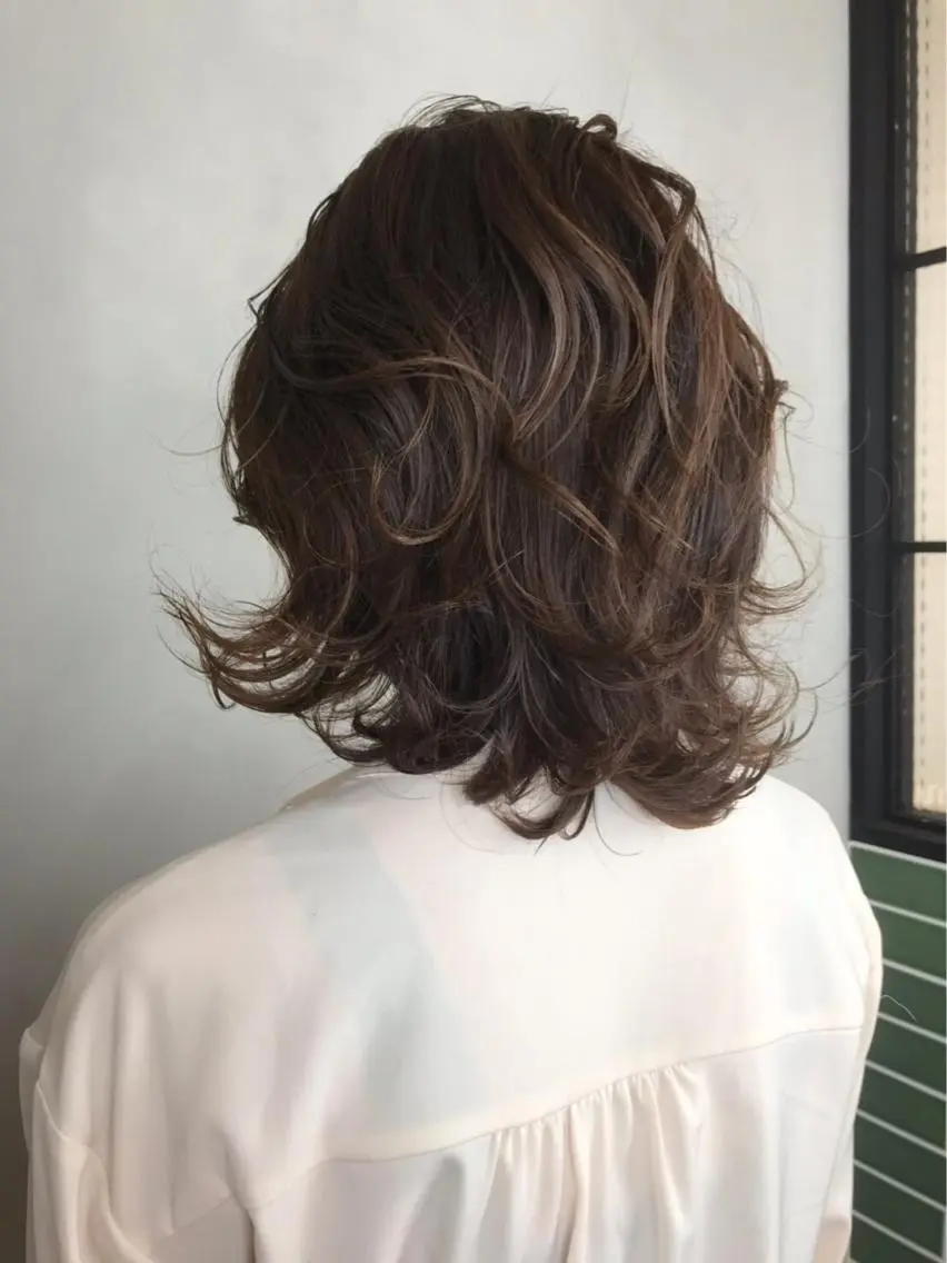 ミディアム カラー BROCANTE立川 karasawa.nのヘアスタイル