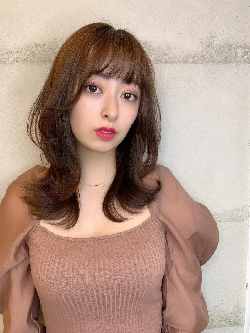ミディアム カラー 縮毛矯正特化✂︎ YUKAのヘアスタイル