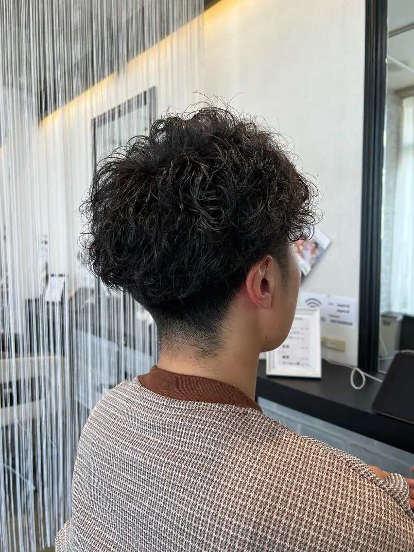 パーマ メンズ カット パーマ 川村 綾のヘアスタイル
