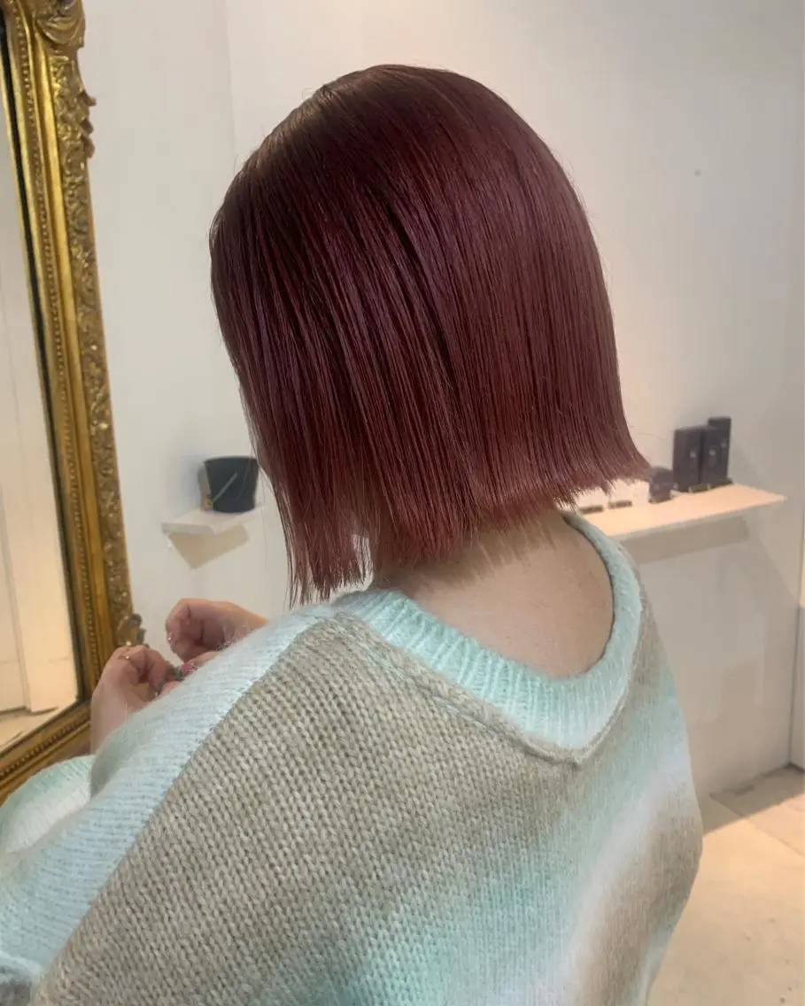 ショート ヘアカラー トリートメント ダブルカラー/透明感 💈JUNYA💈のヘアスタイル