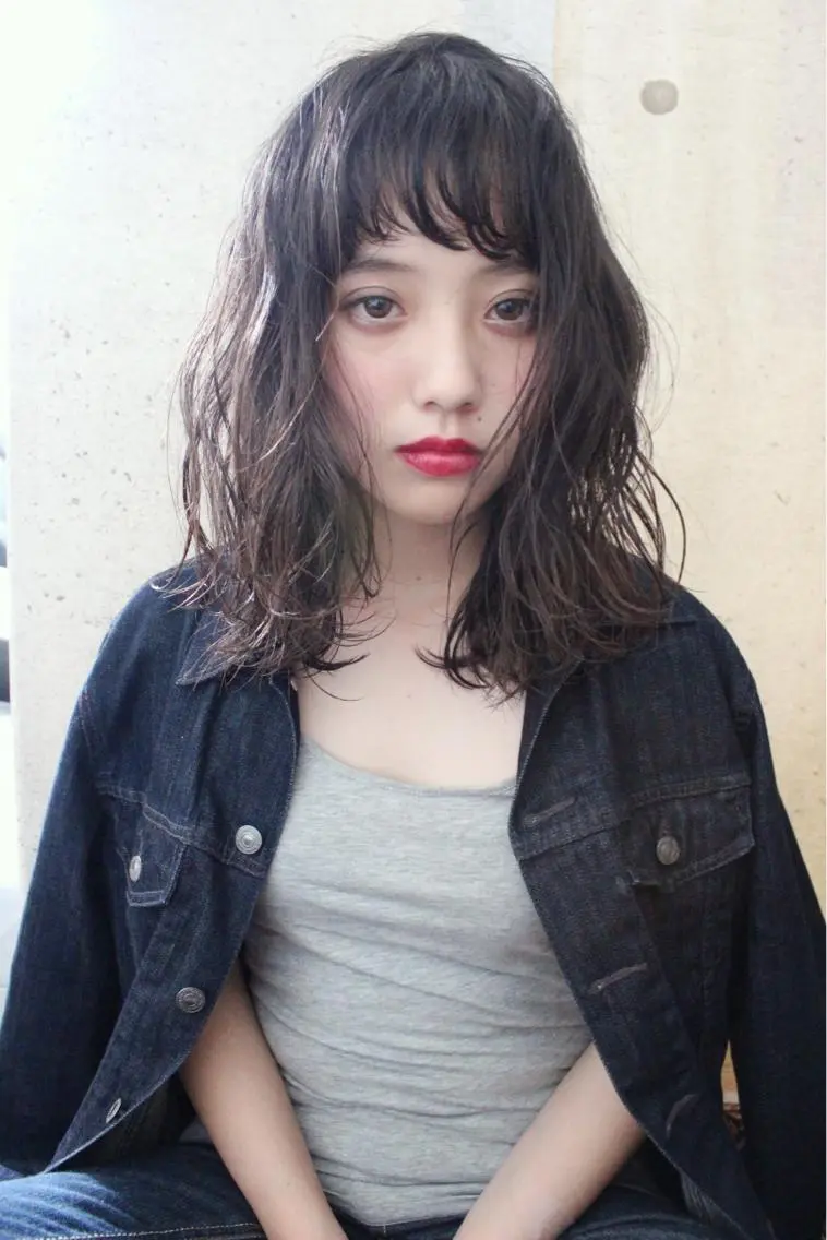 セミロング カラー パーマ ooit 【オーイット】のヘアスタイル