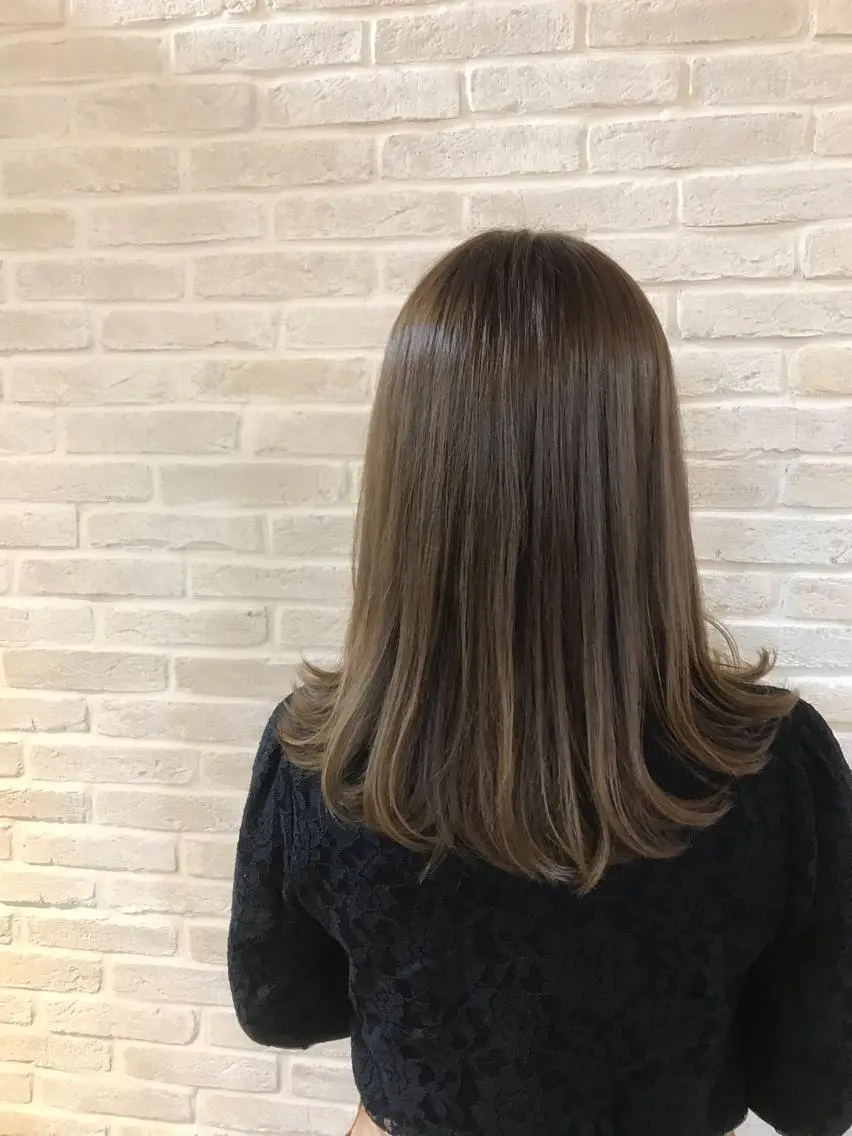 セミロング 福田 ジュンキのヘアスタイル
