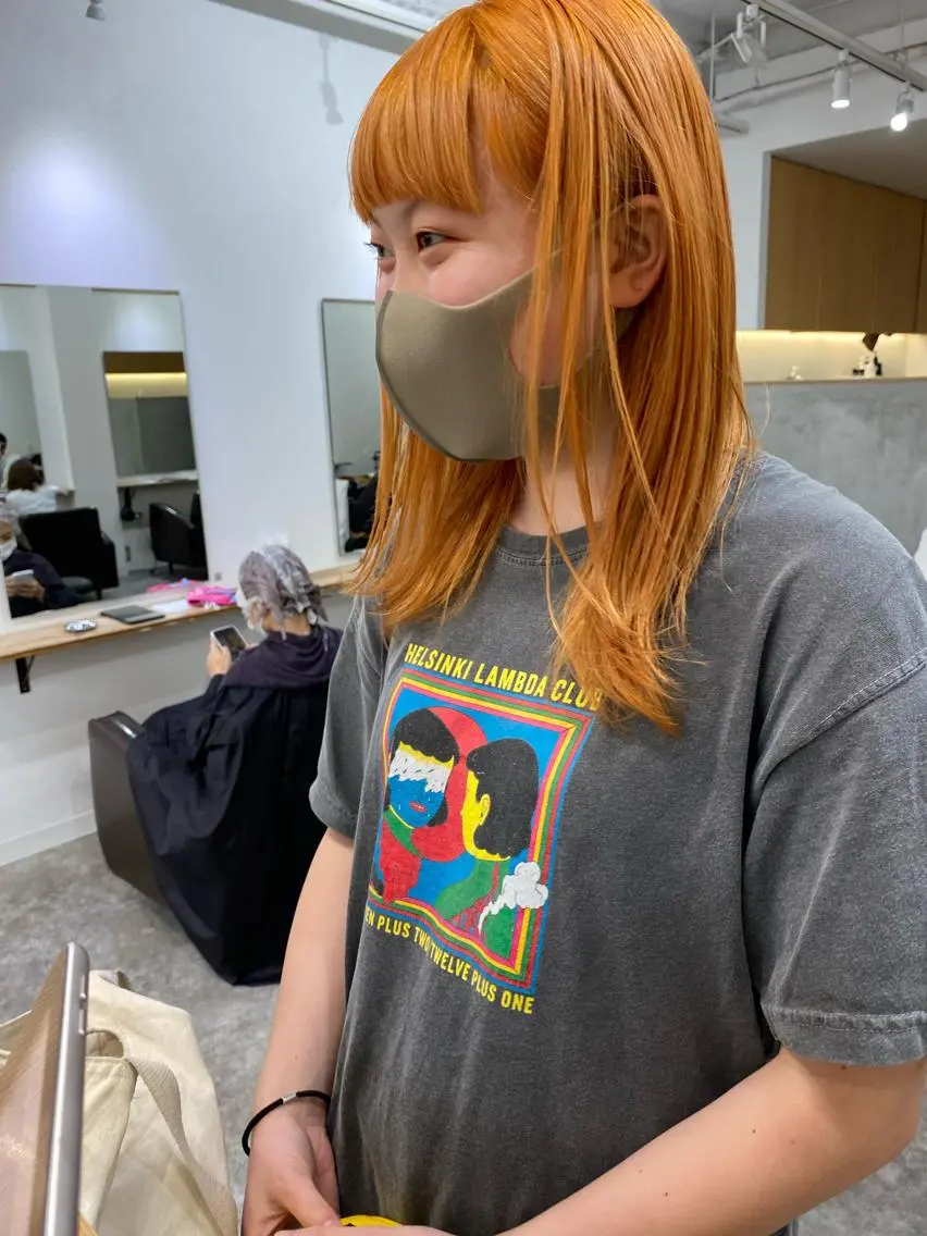 ミディアム カラー パーマ ヘアアレンジ メンズ キッズ ネイル マツエク・マツパ メンズハイトーン ハイトーンカラー ヘアカラー 森貴裕/ベージュ/ パーマ/オリーブのヘアスタイル