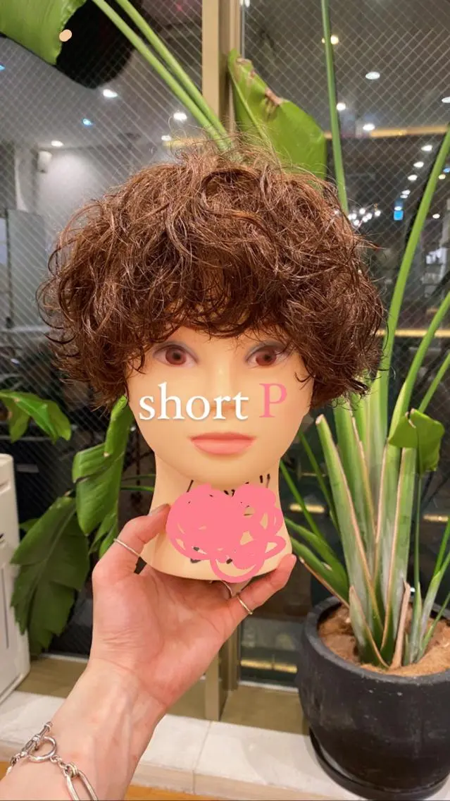 ショート カラー パーマ 🍃服部 雅哉🍃銀座◎のヘアスタイル