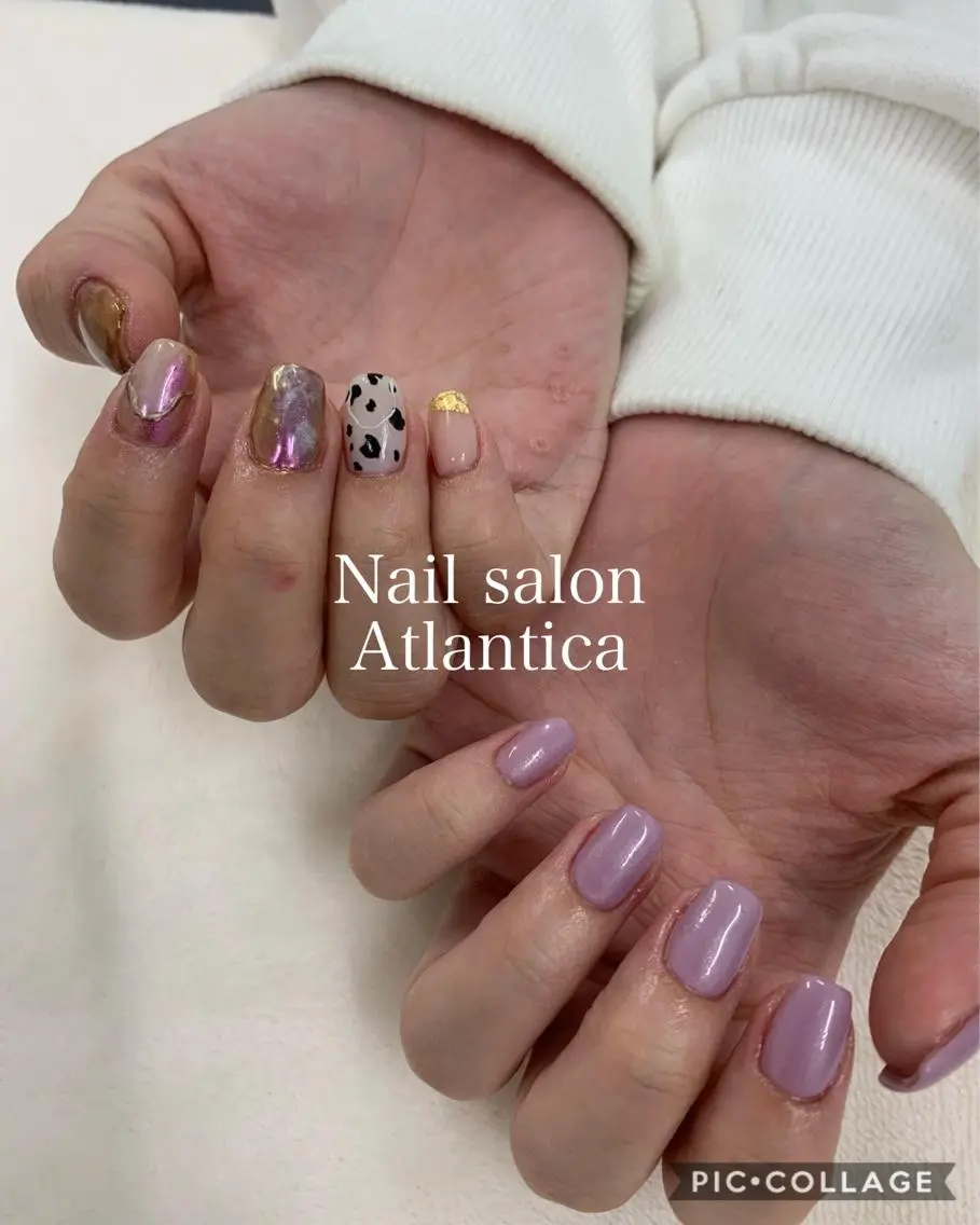 ネイル ニュアンスネイル ハンドネイル Nail salon ✩ アトランティカのネイルデザイン