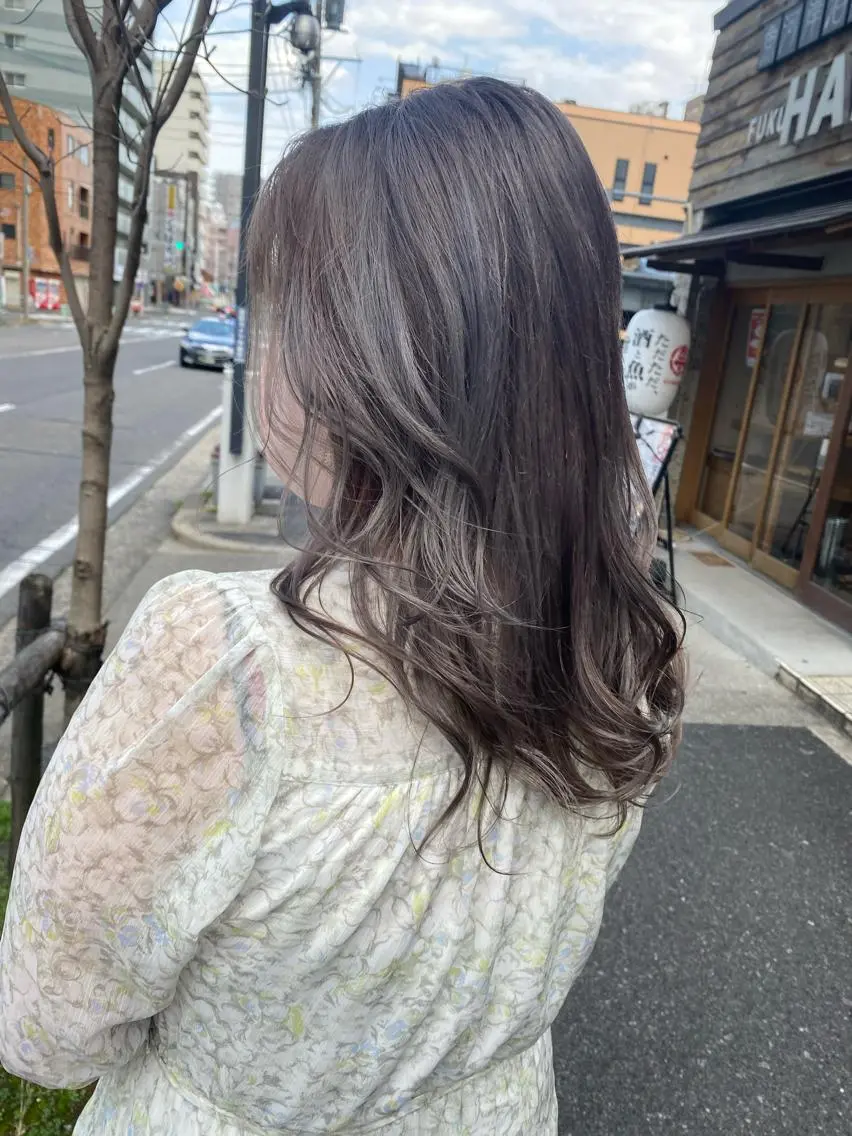 セミロング ハイトーン/メンズ 水野翔太のヘアスタイル