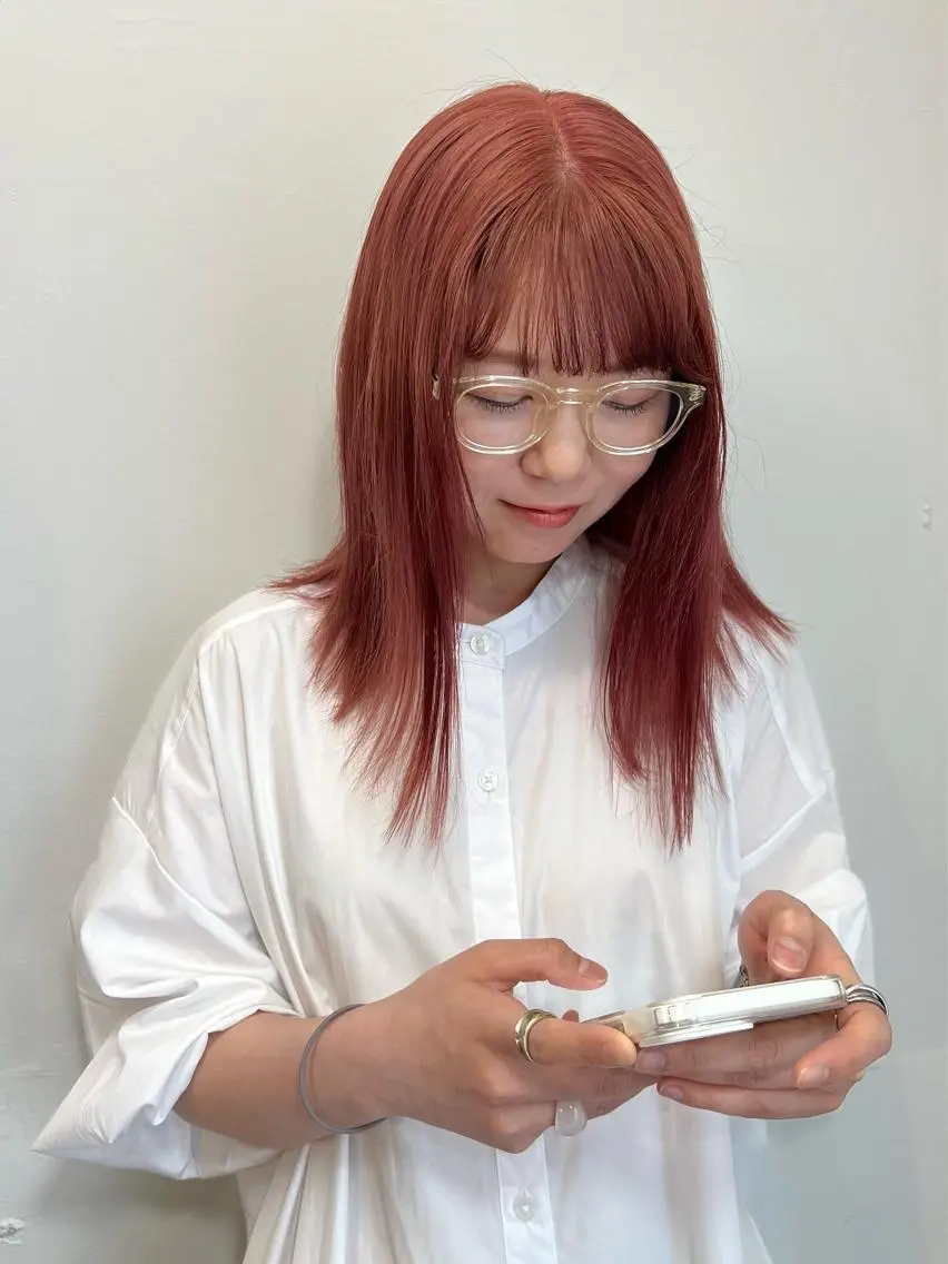 セミロング カラー ハイトーン/ボブ 🎀sonokaのヘアスタイル