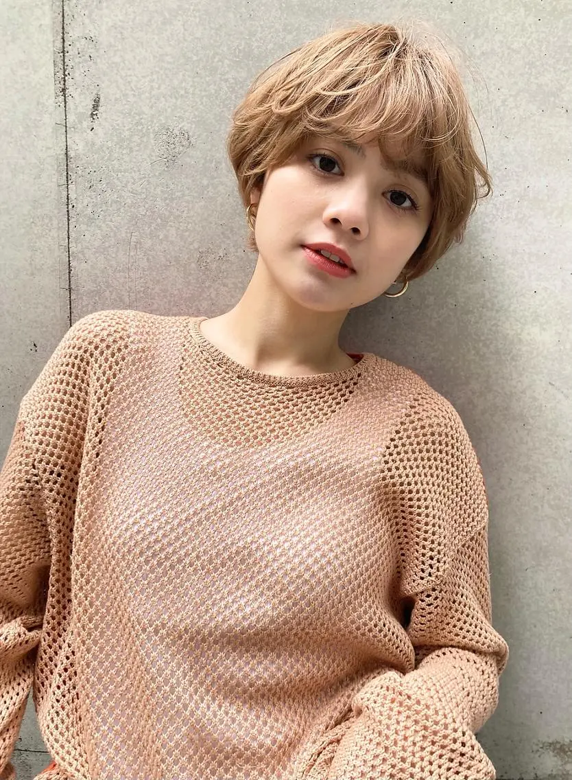 ショート カラー 韓国ヘア sasugaのヘアスタイル