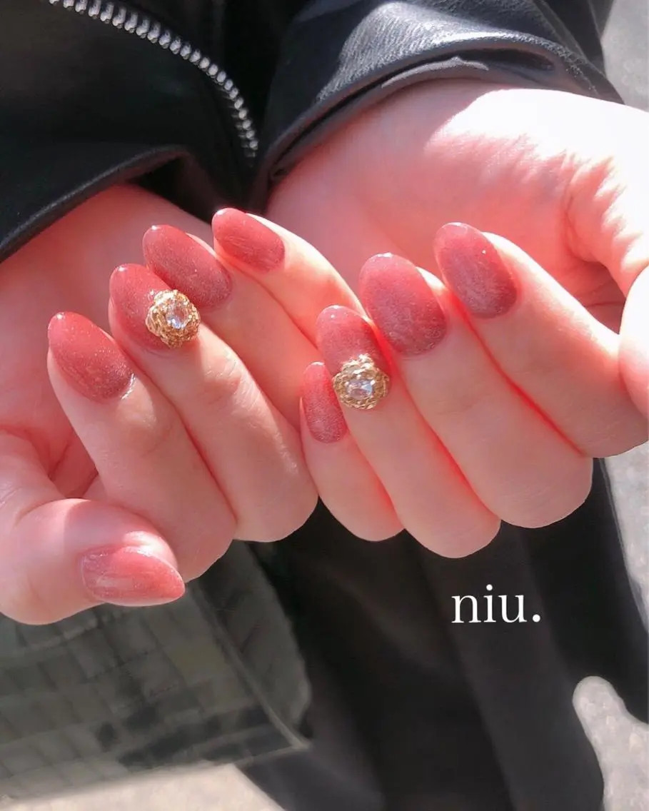 ミディアム ハンドネイル nail salon niuのネイルデザイン